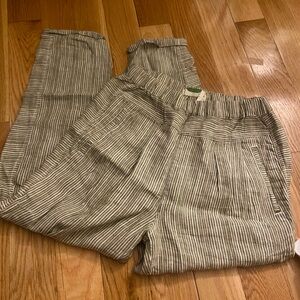 Anthropologie linen jogger pant